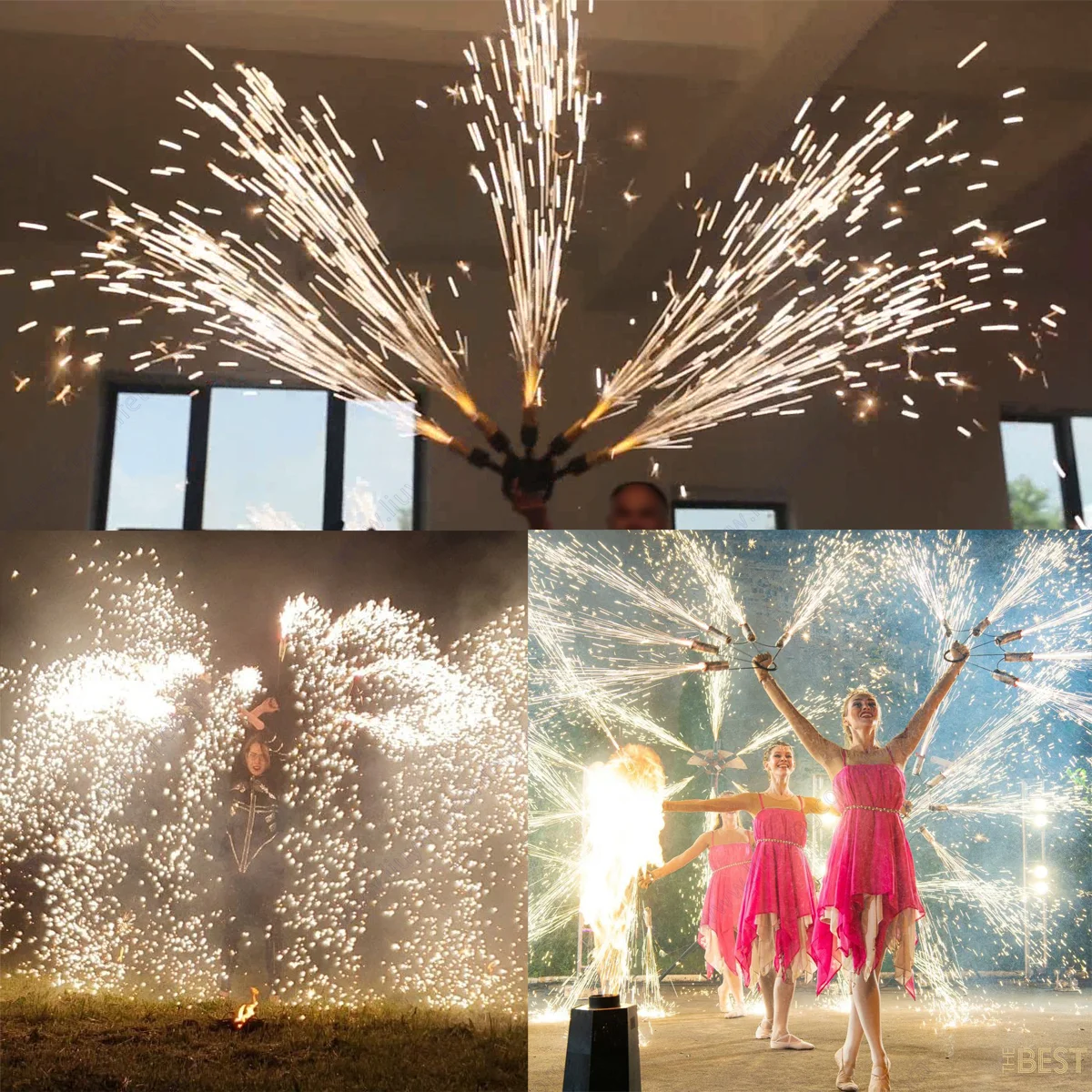 Wedding Machine Special Fan Stage Effect Equipment Ignition System Fire Show Event Concert Magic Party Night Club Dance Bride FX