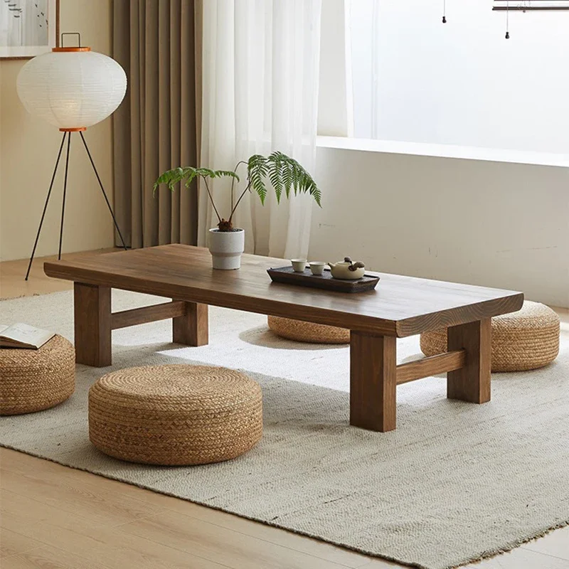 A Natural Real Solid Wood Couch Tisch Günstige rectangular Form Wohnzimmer Furniture mit Holz Finish Home Decoration