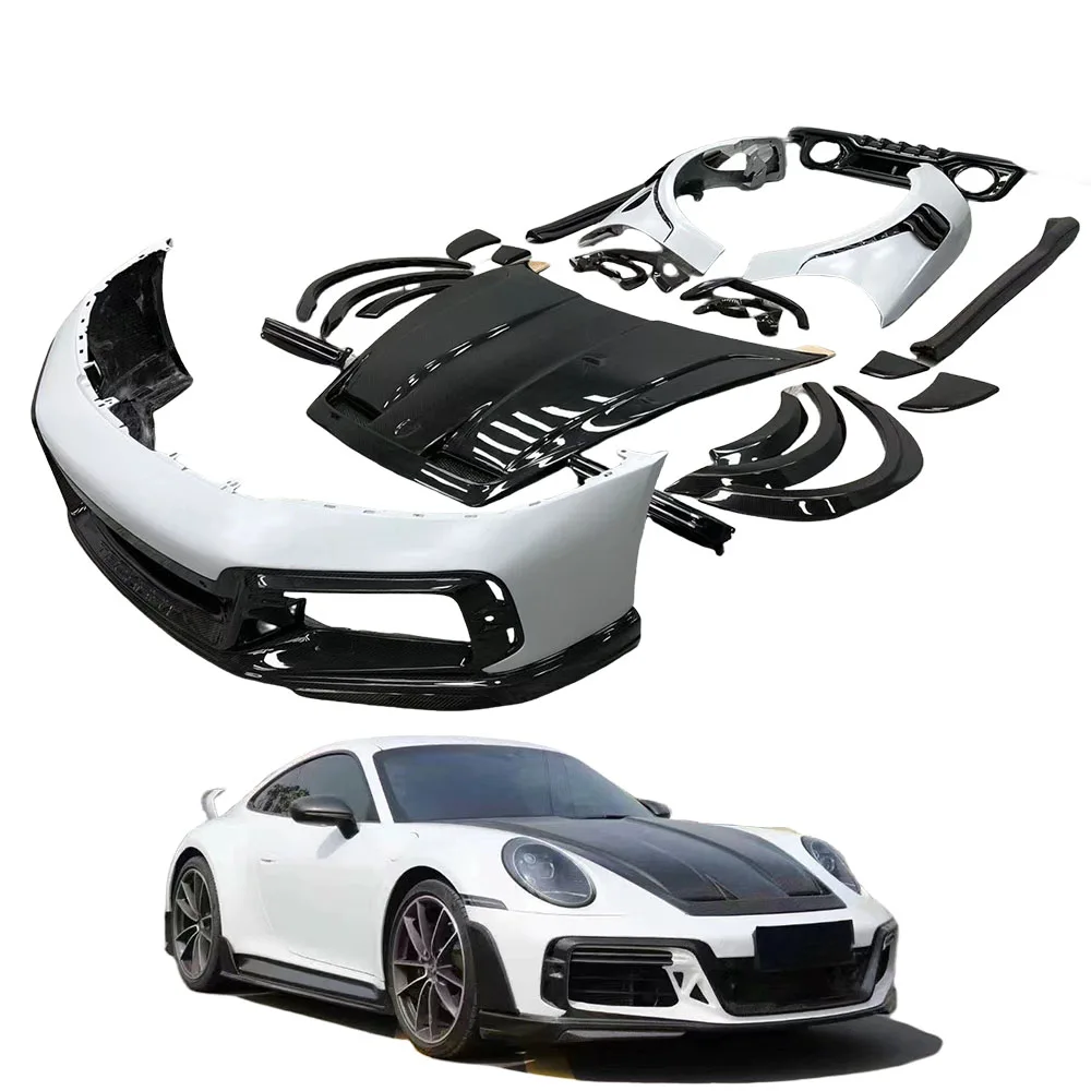 

Dry Carbon Fiber Body Kit for Porsche 911 911.1 992.1 992.2 Upgrade for TE-CHART GT Car Bumper BodyKit Widebody Kit