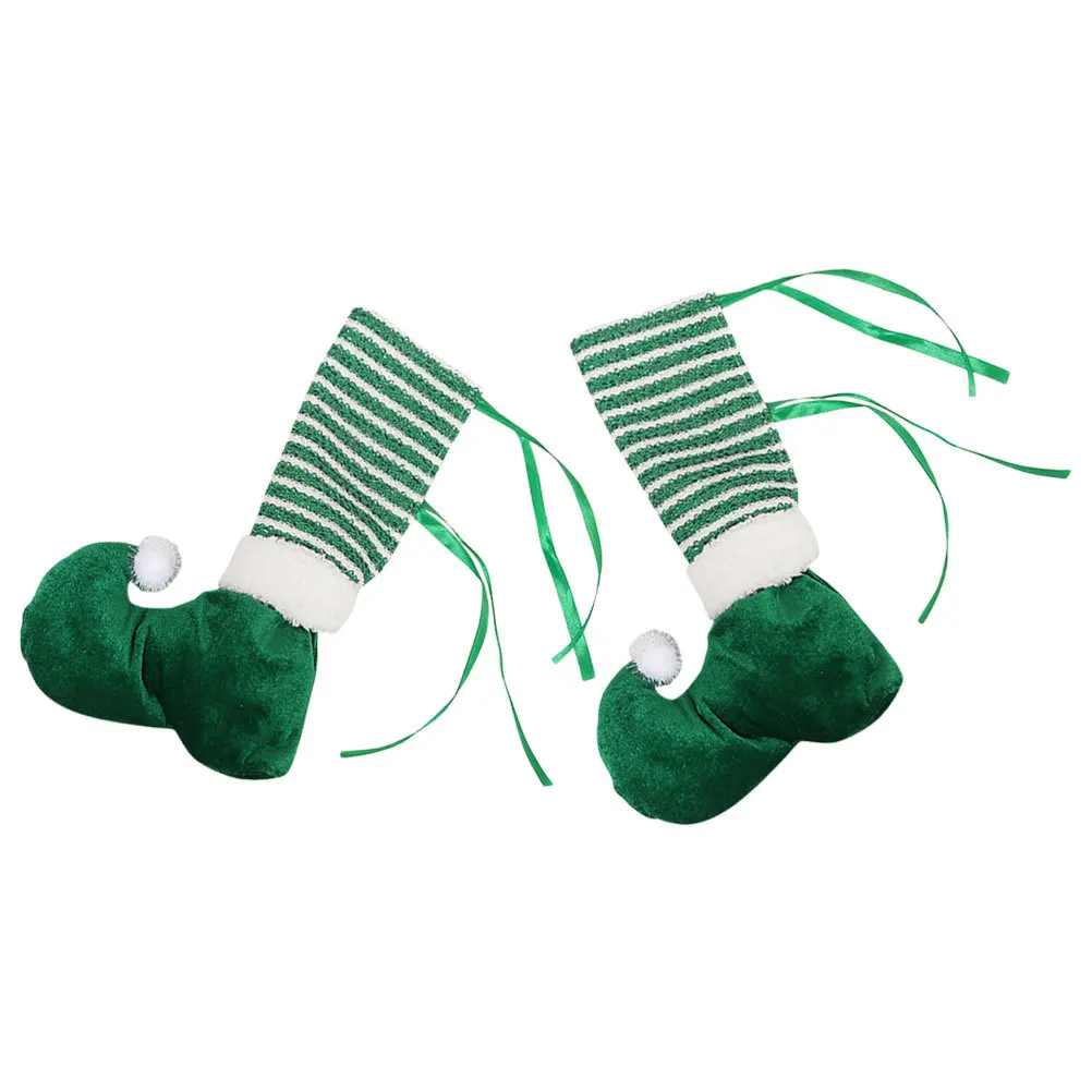 

2Pcs Adorable Chair Leg Floor Protectors Washable Christmas Table Leg Covers for Dining Room Chairs Xmas Chair Feet Cover