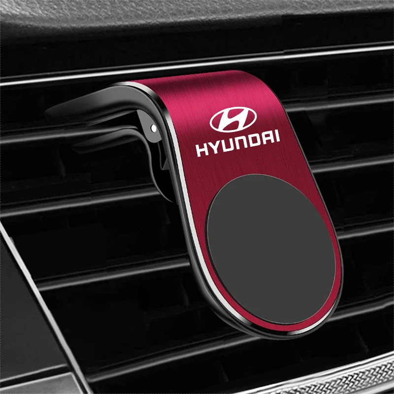 حامل هاتف السيارة المغناطيسي حامل معدني اكسسوارات لشركة هيونداي توكسون I30 I20 I10 كريتا بايون مكان فيلوستر أكسنت كونا إلنترا