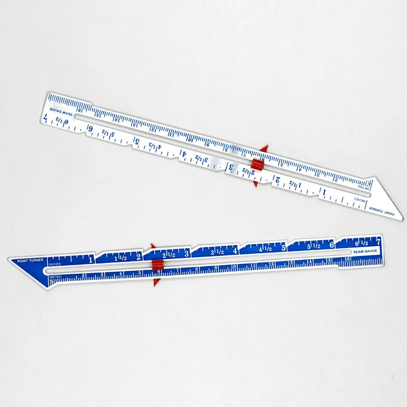 Sewing Tools Seam Measuring Ruler Tailor Allowance Edge Quilting Marking Arbitrary Sliding Guage Aluminum Stitch Accessories