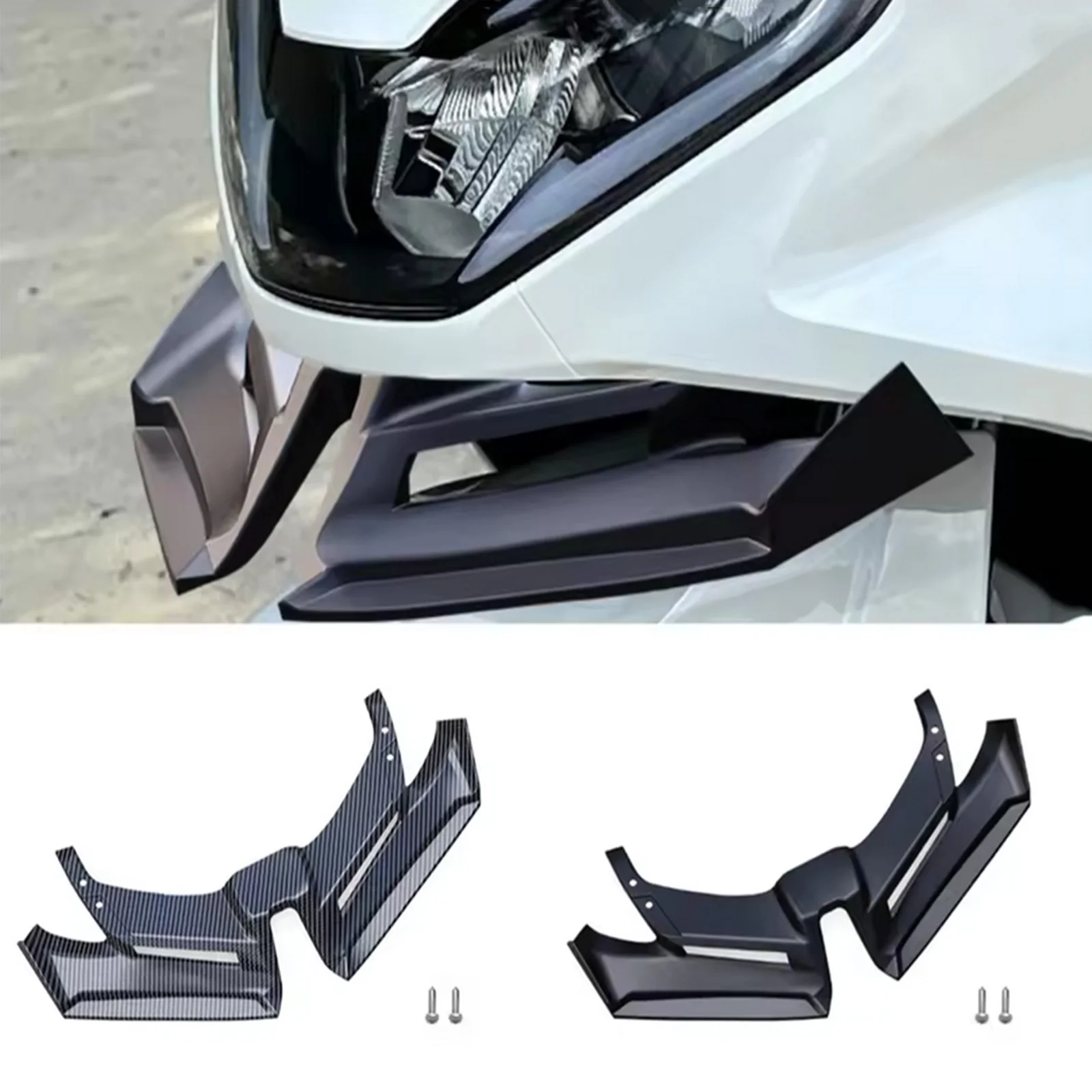 Передний обтекатель мотоцикла, аэродинамическая крышка крыла, удлинитель лобового стекла, нижний обтекатель подбородка для Honda PCX160 2021 2022 2023 2024