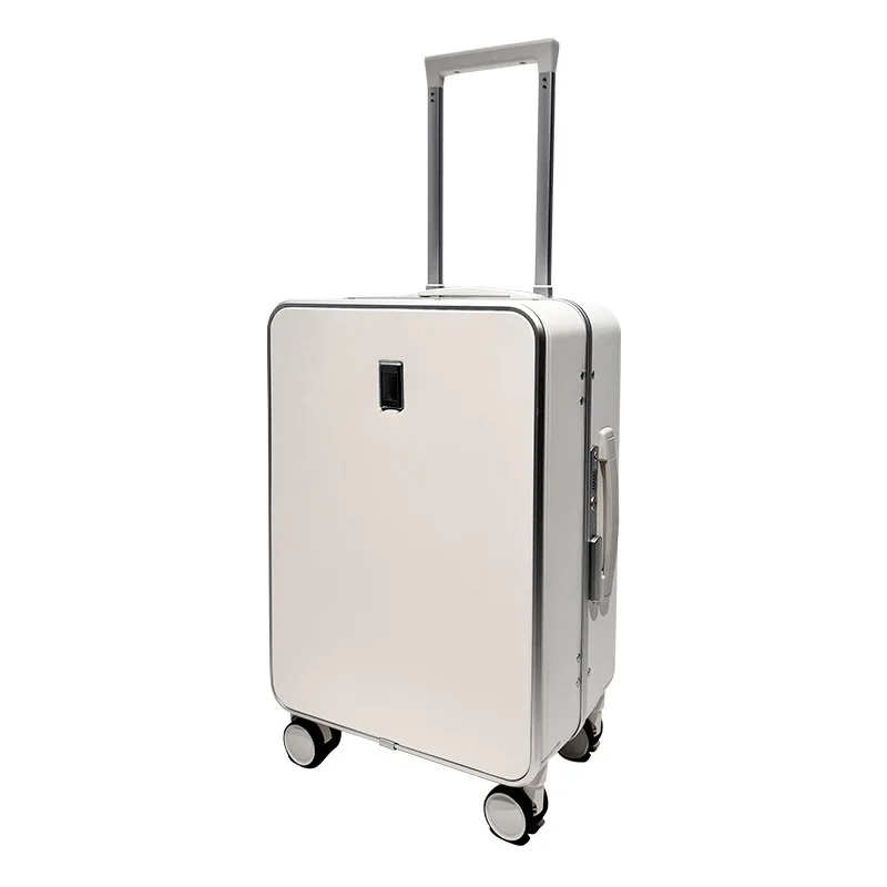 Front opening multifunctional aluminum frame trolley travel suitcase G845