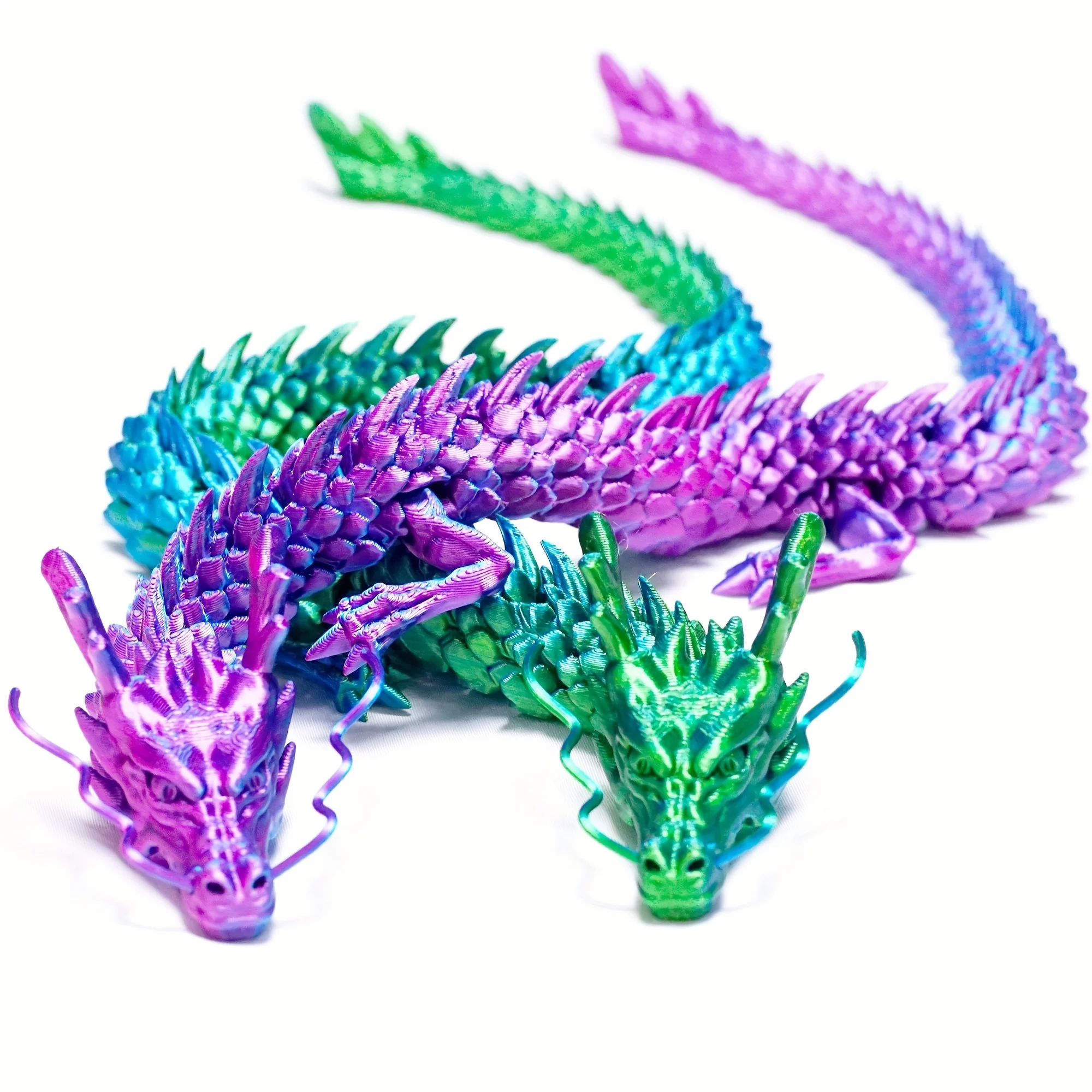 1pc 3D Printed Chinese Dragon Collectible Hand Toy-Fully Posed and Creatively Formed-the Perfect Holiday Gift