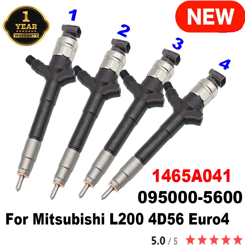 4PCS 1465A041 095000-5600 New Diesel Fuel Injector Nozzle SM295040-6230 SM295040-6220 for Mitsubishi L200 4D56 Engine