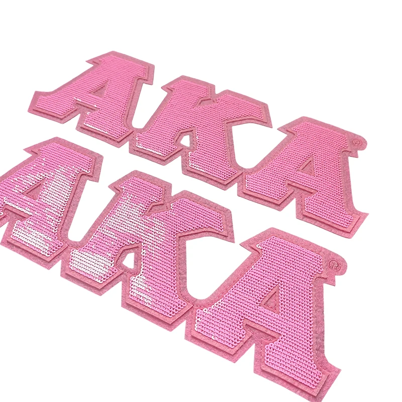 Custom Sequined Sorority AKA Ivy Leaf Shield, Green&Black Soror Sequins Number 1908 Embroidered Iron Patch for Jacket ,Shirt
