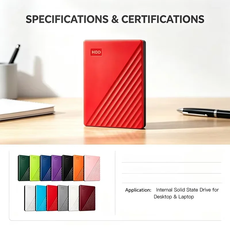 New High Speed Portable External Hard Drive USB3.0 1TB 2TB 4TB SSD Portable Encrypted High-Speed Mobile Storage for Mac Laptop