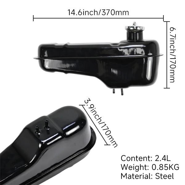 2.5L Fuel Tank DAX Petrol Tank CT70 Tank Black DAX CT70 ST70 Parts for Honda DAX CT70 ST70 Trail