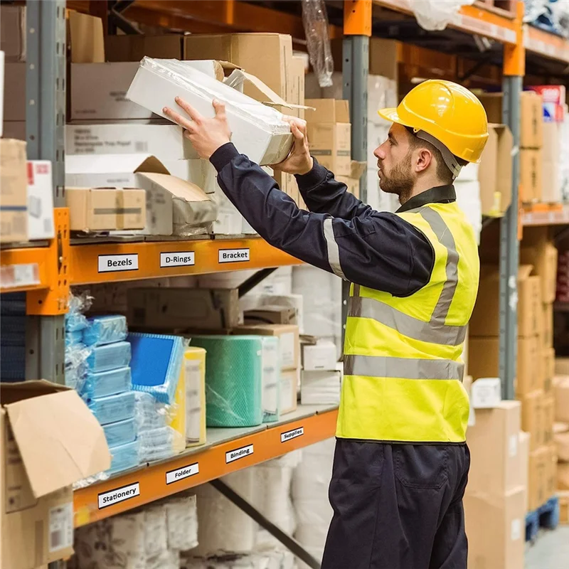 

AA46 20 Packs Magnetic Label Holder C Channel White Paper Cards Protective Film Strong Magnet Mess Free Removable 4X1.57Inch