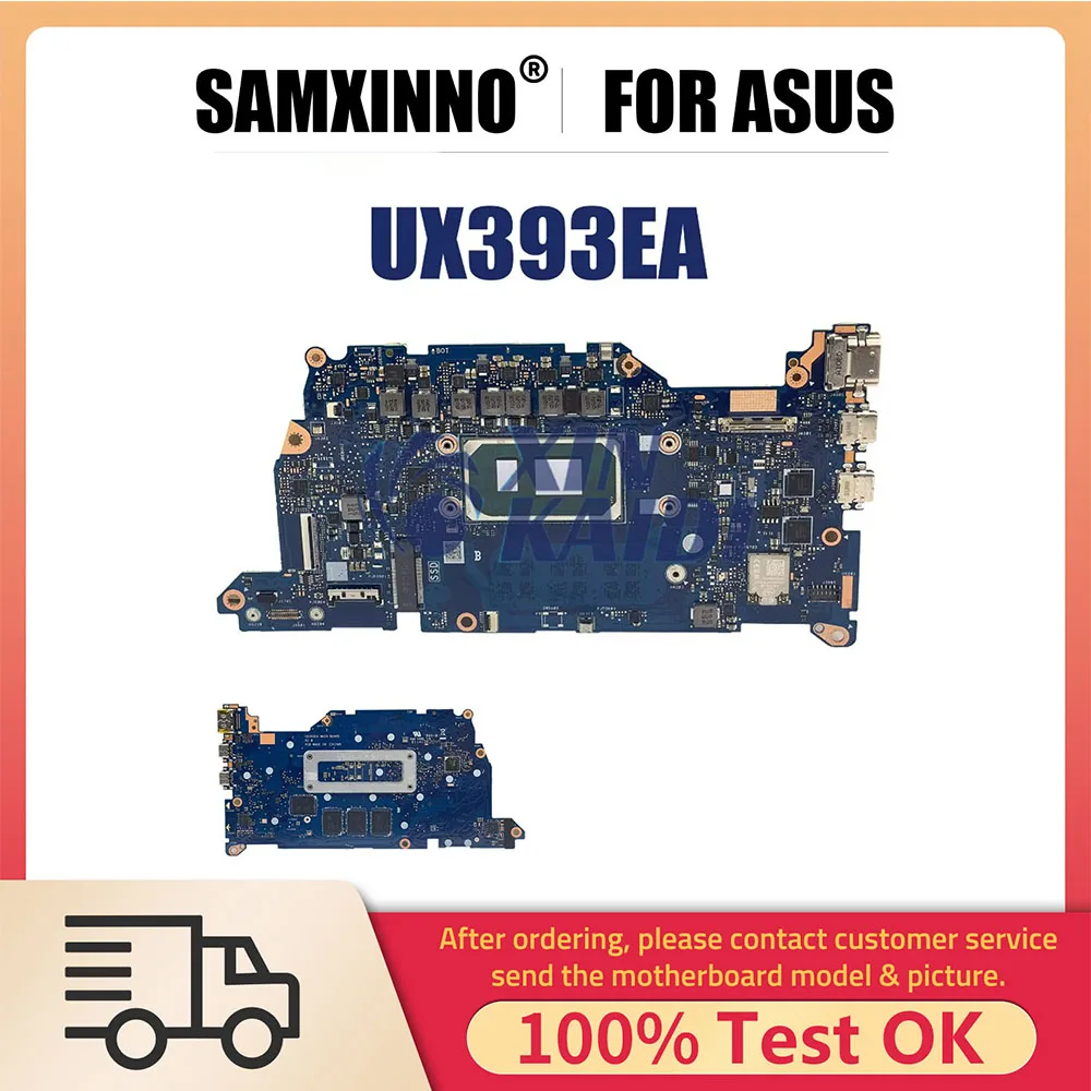 

Notebook Motherboard For ASUS ZenBook UX393EA UX393 UX393EA Laptop Mainboard with i5 i7 11th Gen CPU 8G 16GB RAM