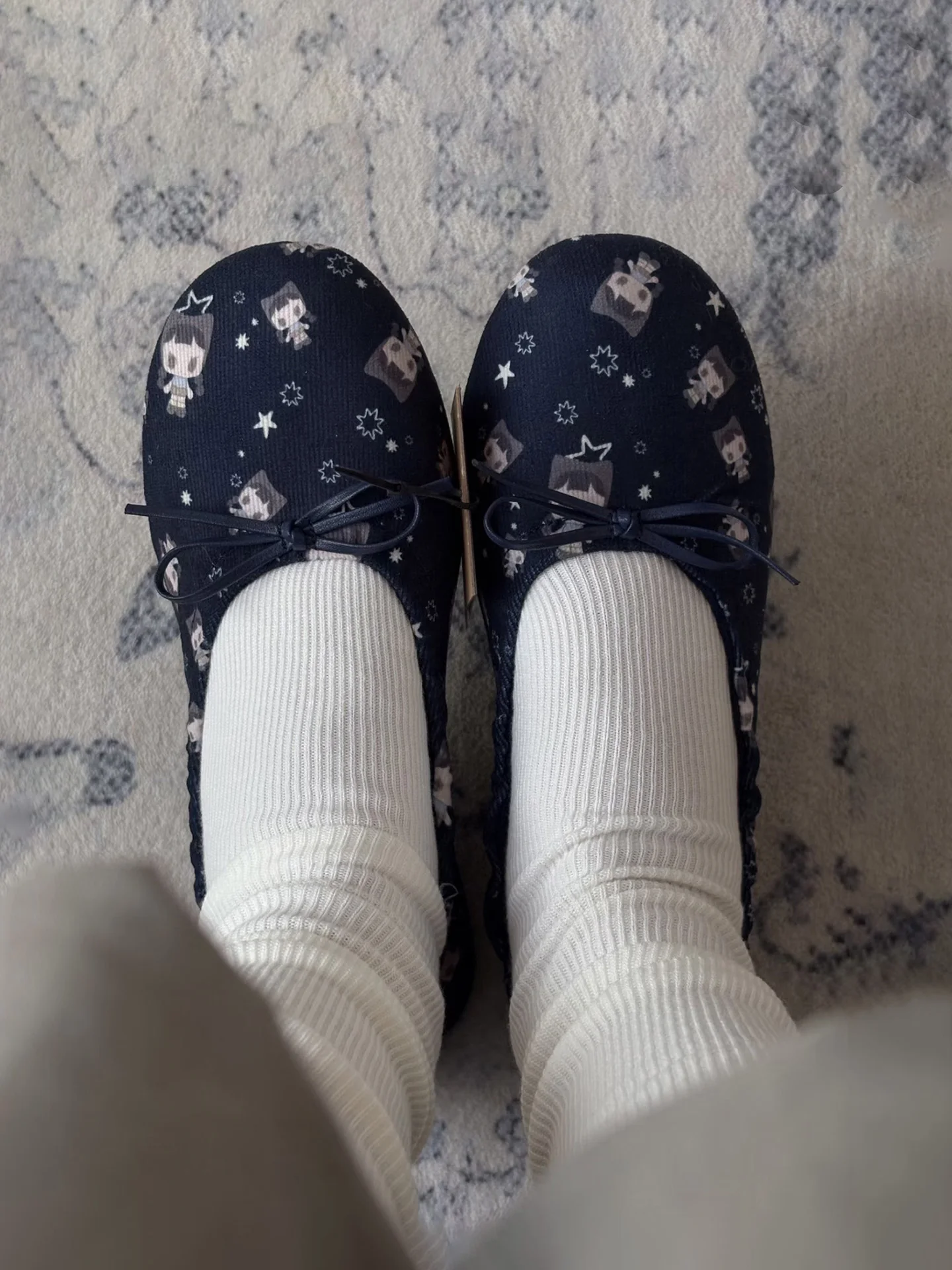 ballerines-a-nœud-imprime-dessin-anime-pour-femmes-chaussures-plates-a-bout-rond-a-enfiler-a-talon-bas-tendance-pour-jeunes-adultes