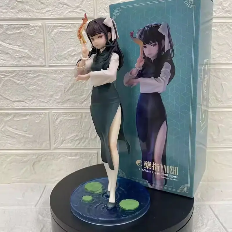 

Anime Beauty Girl Cheongsam Battle Little Taoist Laurie Yao Zhi Xiangxi Junior Sister -24CM Bookcase Case Decoration Manual