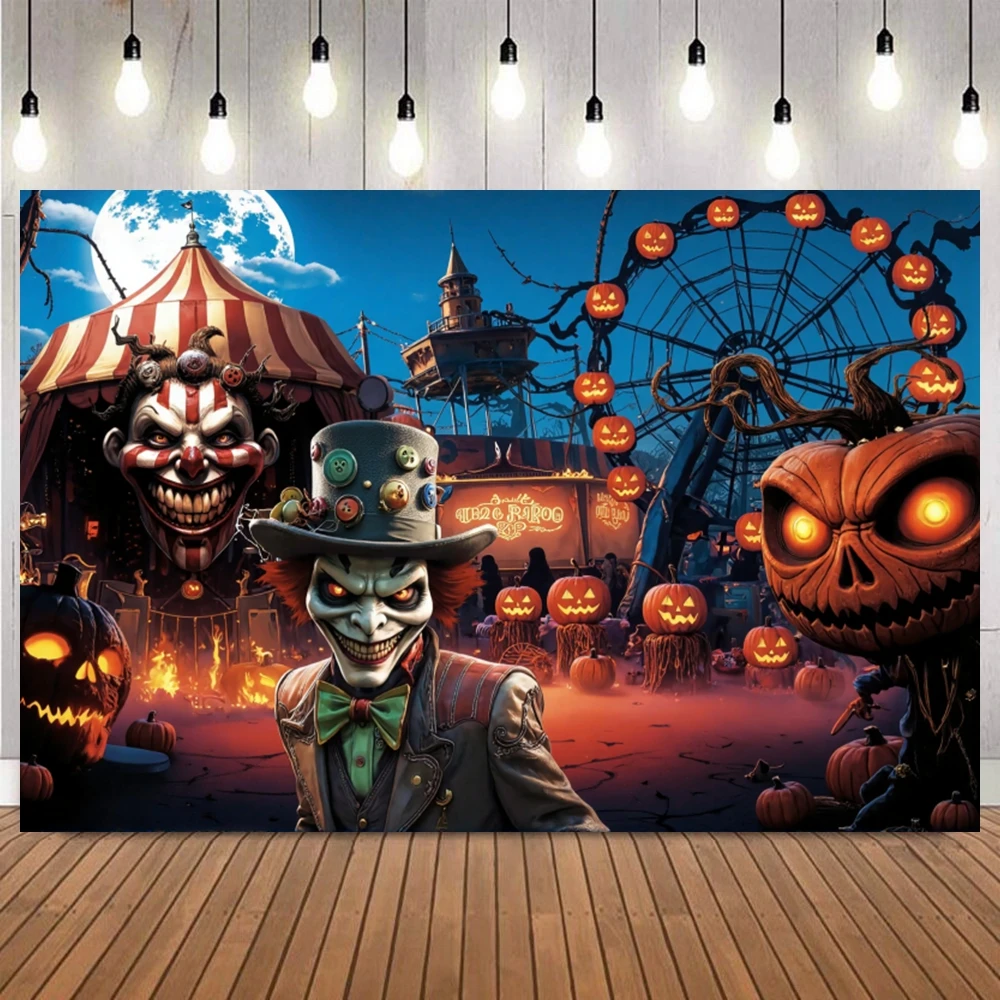 halloween-estranho-carnaval-tema-foto-fundo-mal-palhaco-abobora-monstro-adulto-criancas-horror-festa-decoracao-fotografia-pano-de-fundo