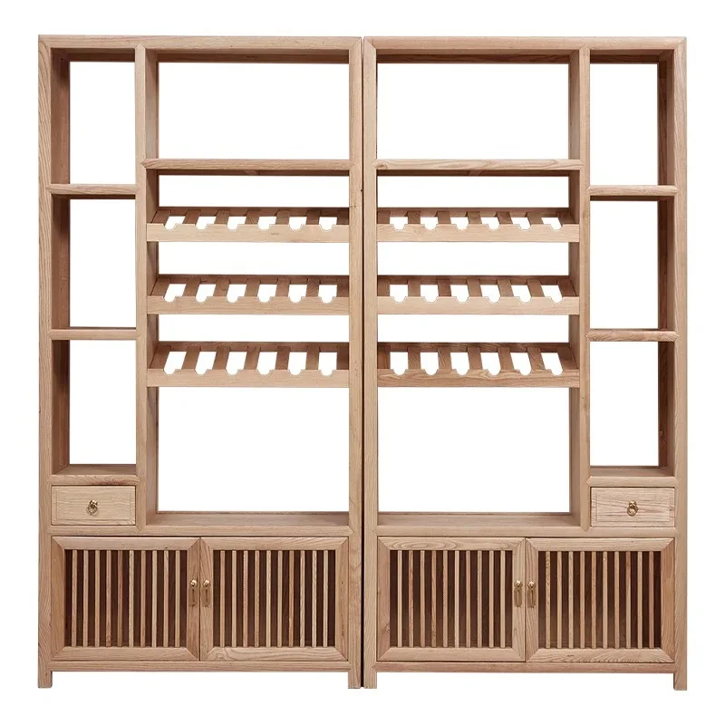 

New Chinese solid wood wine cabinet