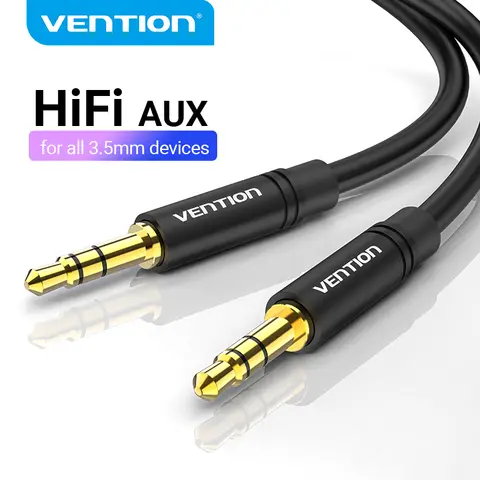 3.5mm Male to Male Aux Cable for Headphones and Speakers VEnTIOn