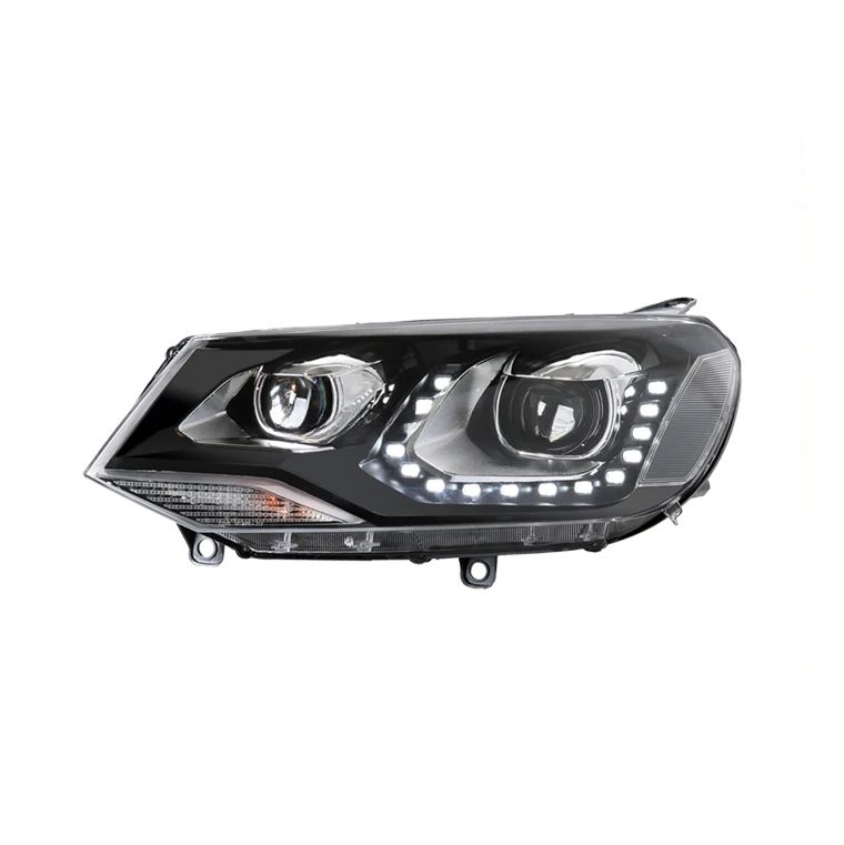 For VW TOUAREG Tearful Eyes LED HEAD LAMP Hid Xenon 2011-2014