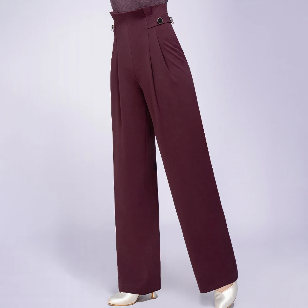 Nieuwe Latin Danswedstrijd Professionele Git Gerst Taille Verdikte Dames Hoge Taille Broek Broek Samba Elegant