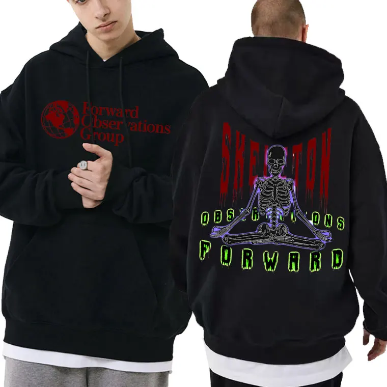 

Forward Observations Group Hoodie Men Gothic Punk Clothes Cool Skeleton Graphic Print Hoodies Male Casual Oversized Sweatshirt