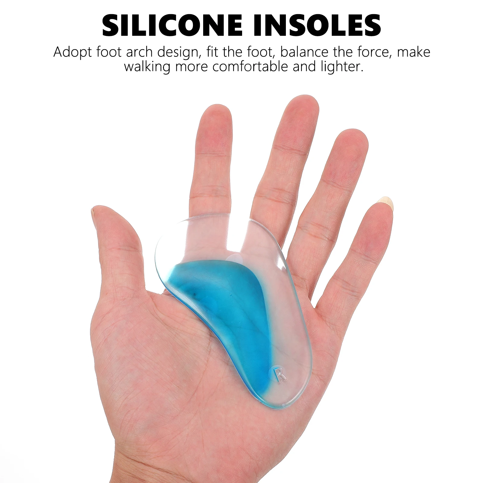 

6 Pcs Foot Arch Gel Pads Silicone Insoles Shoes Cushions Anti slip Plantar Fasciitis Support Long Serving Life Gift Idea