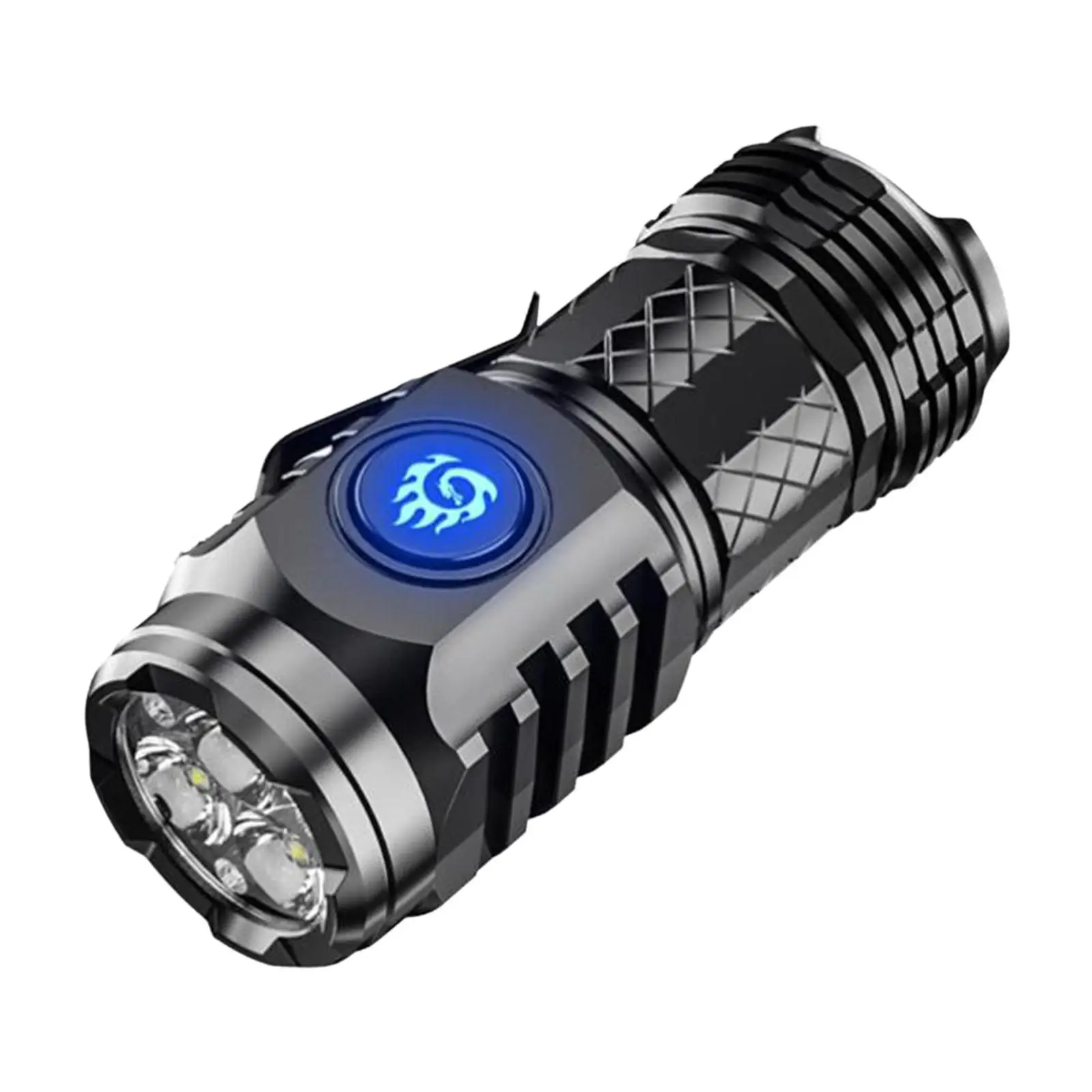 LED Flashlight Compact 3 Lamp Beads Multifunctional LED Torch Handheld Torch