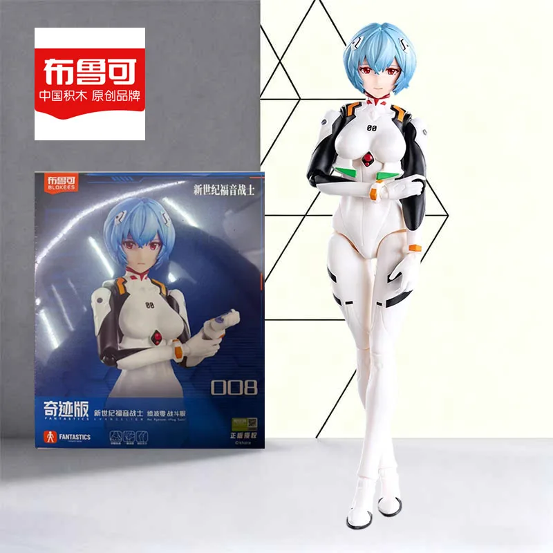 Blokees الأصلي أطقم منمذجة عمل الشكل النيون جينيسيس إيفانجيليون ري أيانامي تجميع نموذج اللعب نموذج مع صناديق الرغوة