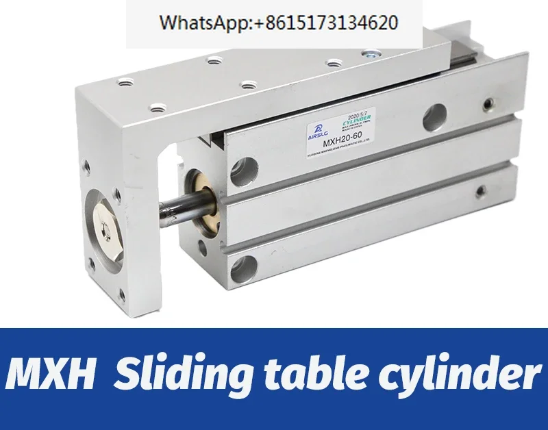 MXH Rail Cylinder MXH6 MXH10  SMC Type Precision Pneumatic Cylinder Linear Side Rail Guide Rod Cylinder MXH6-10 MXH10-10 MXH6-15