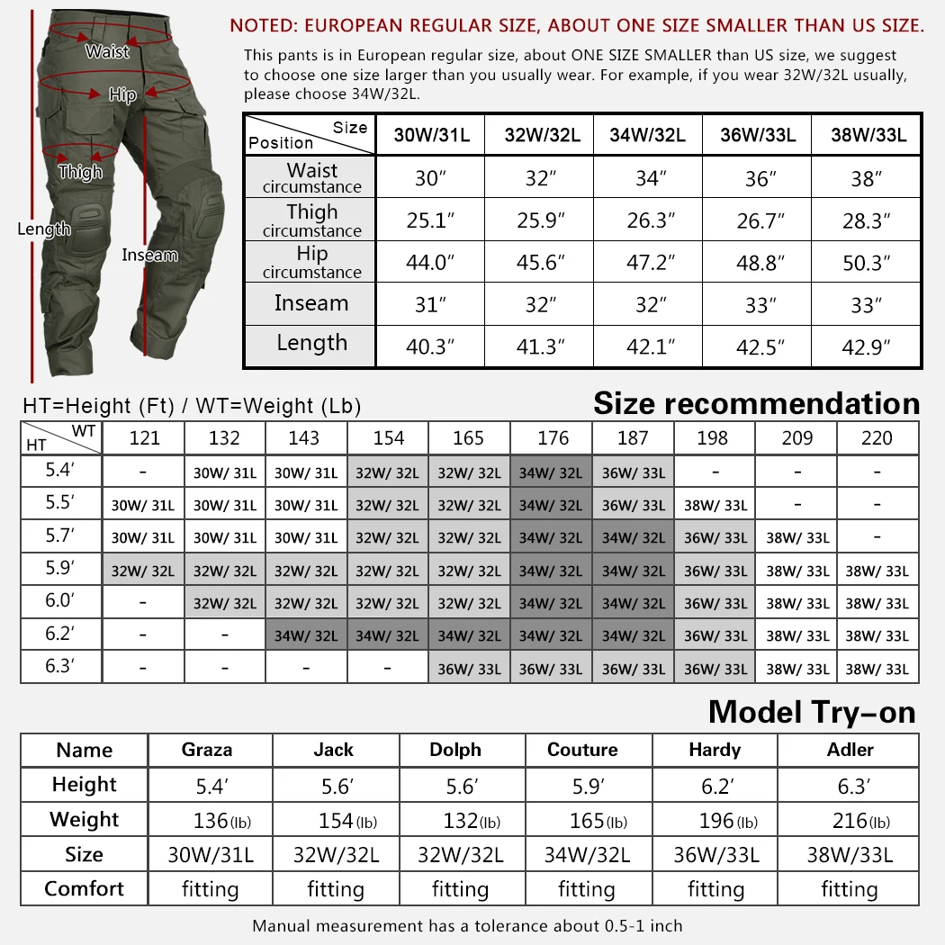 Imagem -05 - Idogear-calças Tactical g3 Combat Calças Bdu Inverno 3205