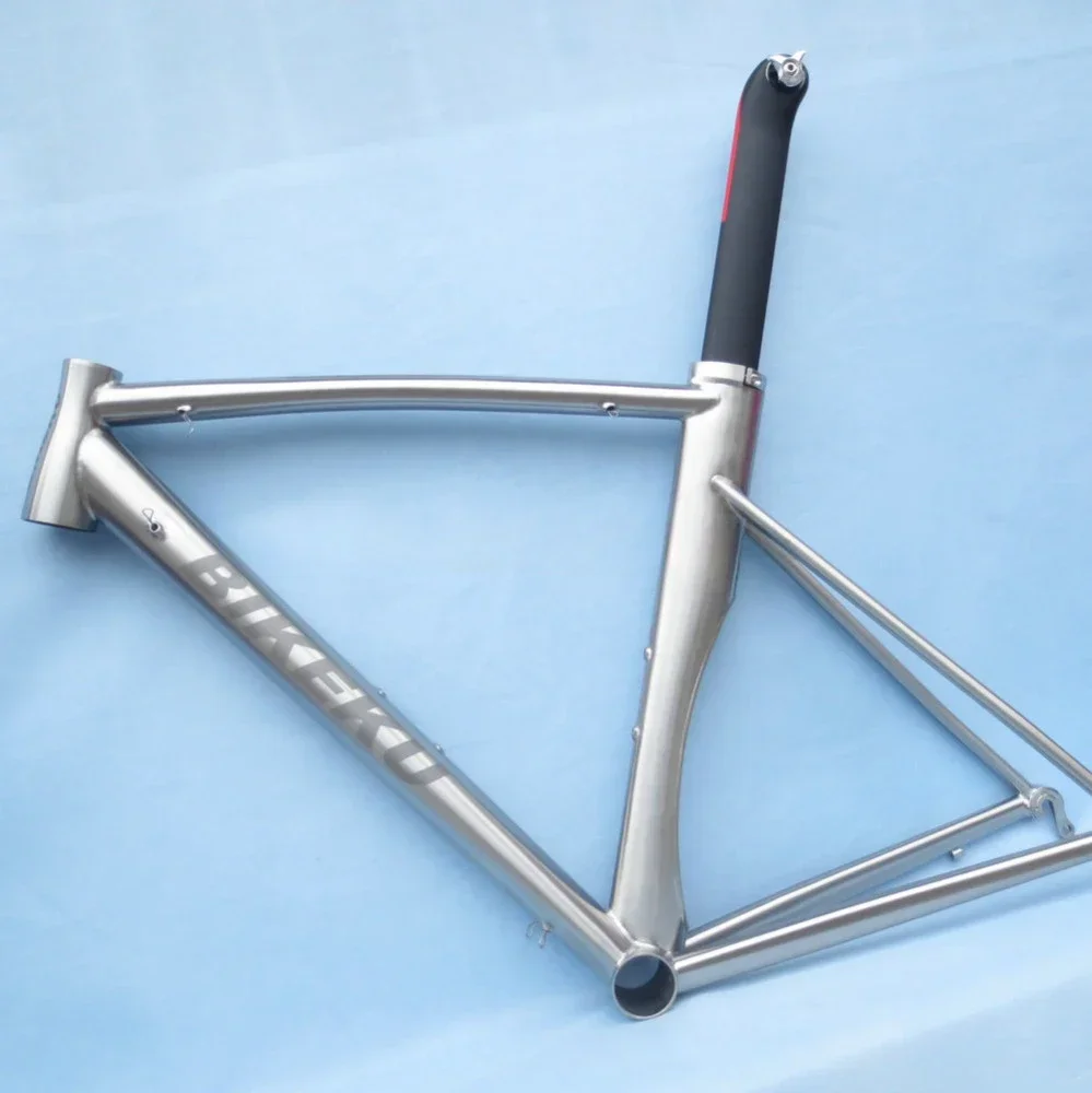 

Aero Frame Titanium Bike Road Frame-HFT-T1635D with Hydraulic Brakes Braze on/clamp Adaptor Front Deraillieurs