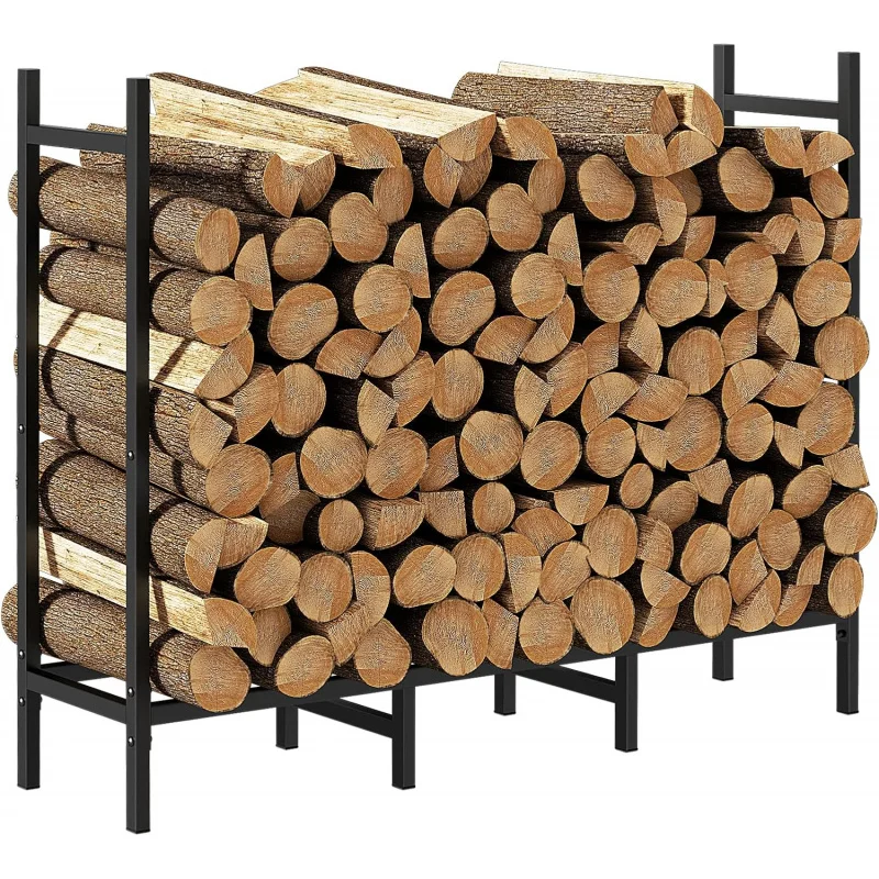 

Outdoor Indoor Firewood Rack Holder for Fireplace Wood Storage, Adjustable Stacker Stand, Heavy Duty Fire Logs Stand Stacker Hol