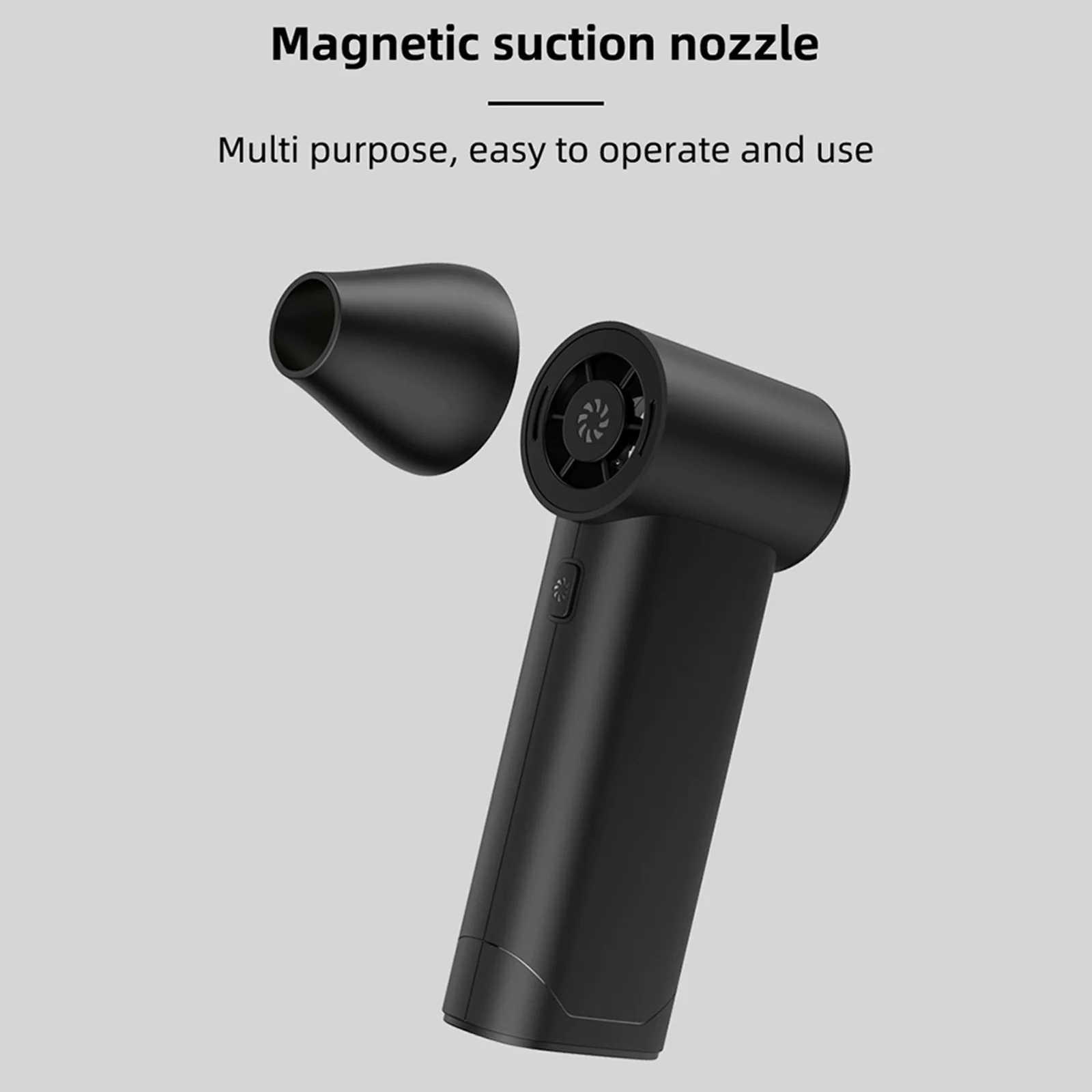 

130000RPM Electric Air Blower Cordless Rechargeable Snow Remover 3 Gear Adjustable for Keyboard Electronic Devices Home and Car