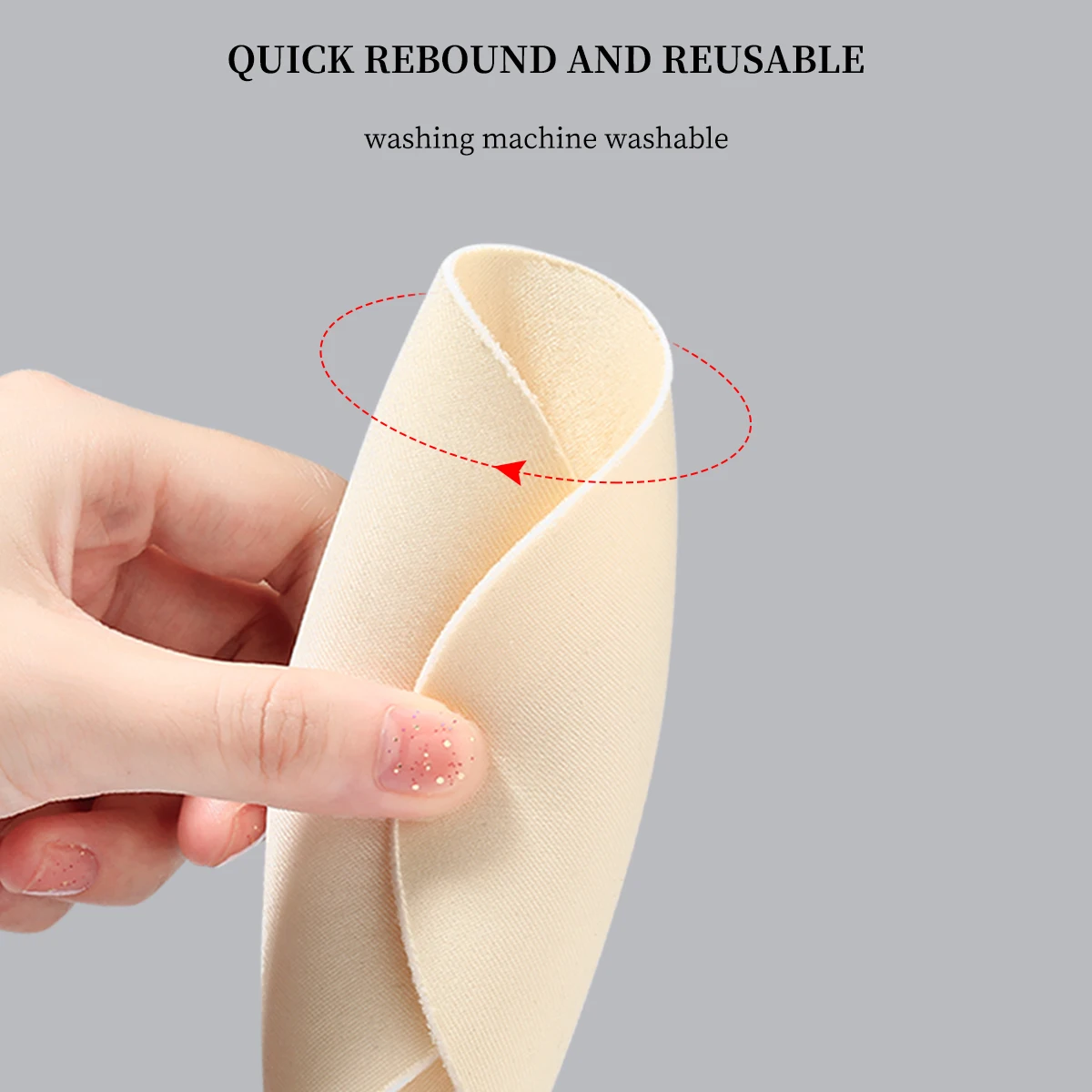 3 Pairs of Round Breast Pads, Non-Slip and Stable Fit, Create a Natural Three-Dimensional Effect, Suitable for Autumn and Winter Warmth and Everyday Casual Wear