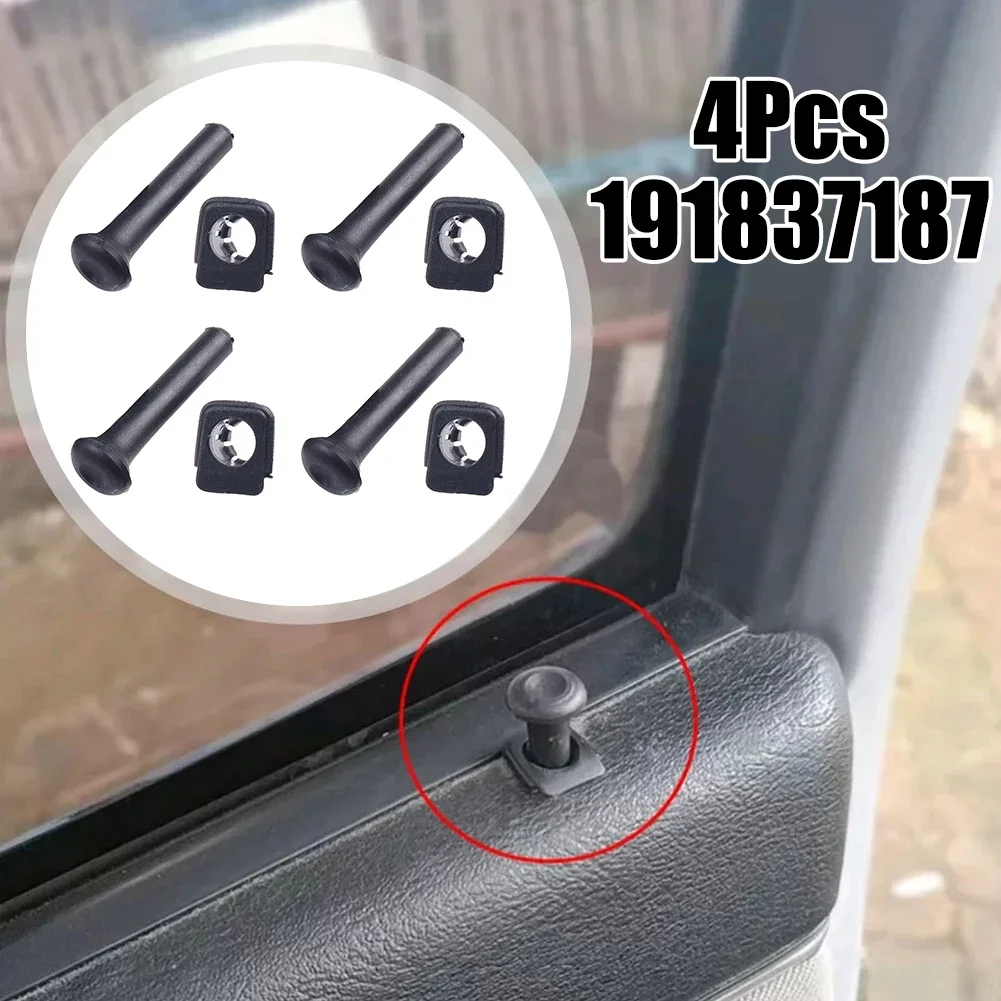 4set Plastic Car Security Door Lock Pins Car Truck Interior Door Lock Knob Pull Pins For Golf Mk2 Mk3 For Passat B2 191837187 ﻿