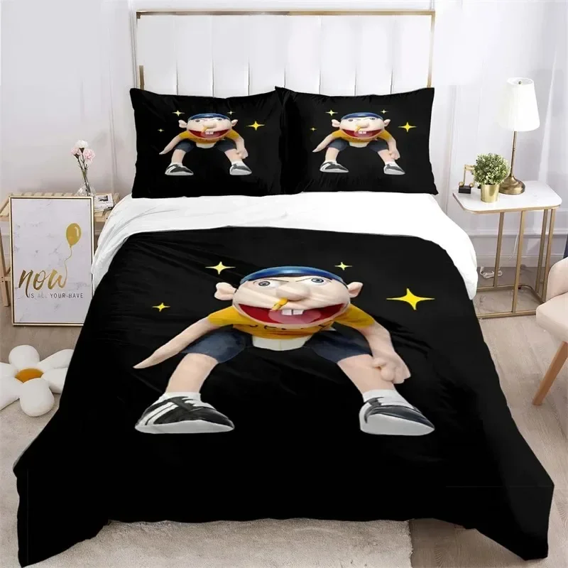 

Cartoon SML Jeffy 3D NEW Duvet Cover Pillowcase Bedding Set Adult Boy Girl Bedroom Decoration Children Single Double Large