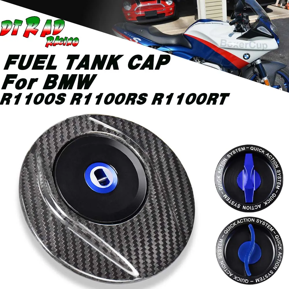 TWM Quick Turn Carbon Fiber Racing Fuel Tank Cap For BMW R1100S R1100RS R1100RT Motorcycle Key Gasoline Plug Locking Oil Gas Cap