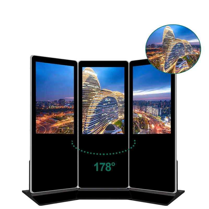 

43 49 55 Inch 4K Vertical LCD Advertising Kiosk Touch Screen Digital Signage for Retail Stores Subways Airports OEM Supply