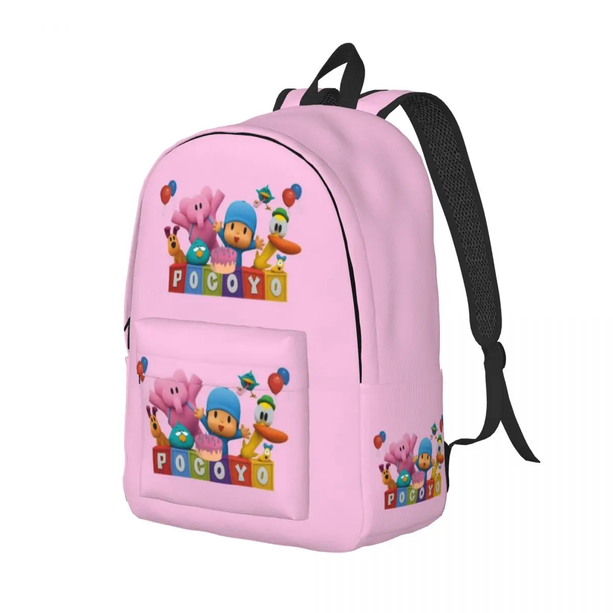 P-Pocoyo For Girls Boys Large Capacity Student Backpack Lightweight waterproof Backpack