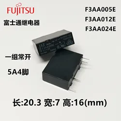 Relés originales a estrenar F3AA005E F3AA012E F3AA024E 5V 12V 24V 5A, 1/piezas