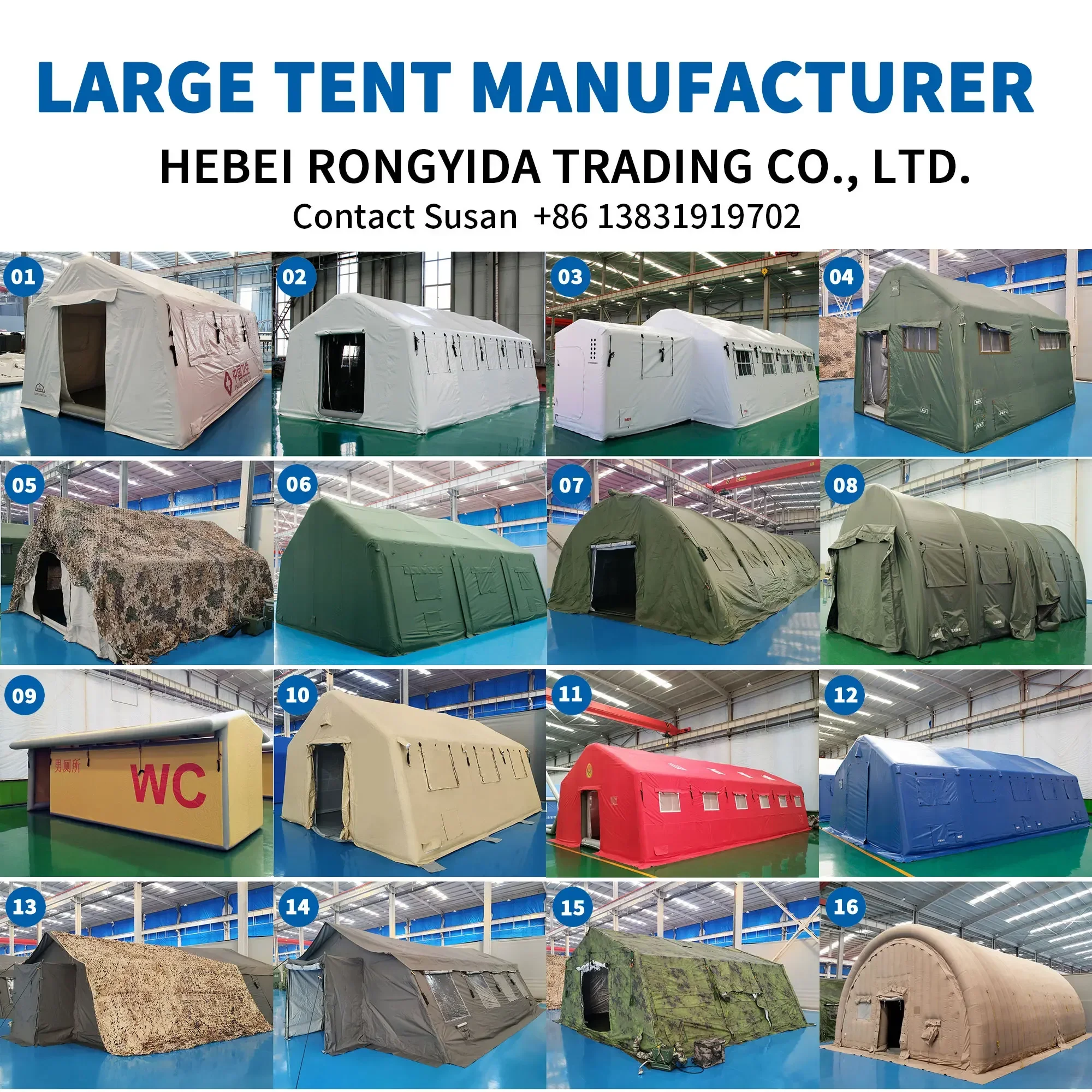 Tenda a pressione gonfiabile di emergenza in PVC ermetico di primo soccorso di salvataggio medico in caso di catastrofe, costruzione, decontaminazione, disinfettante