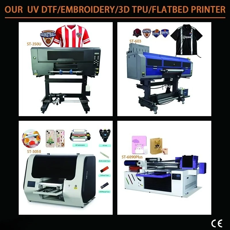 Customized ST-5060 Dual-Head Hybrid Cylinder UV Flatbed Printer For Stainless Steel Glass Plastic Ceramic & Leather-Automatic Mu