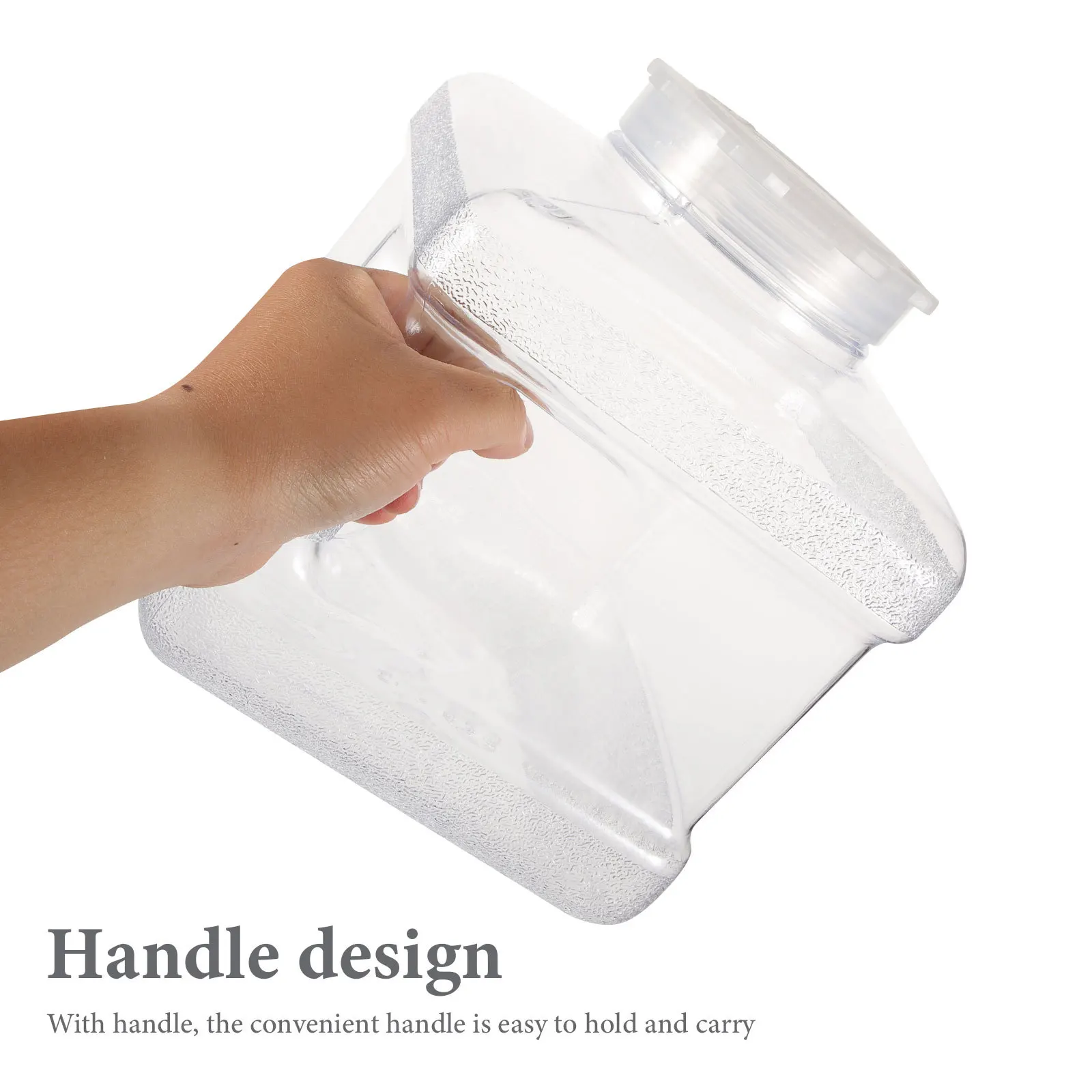 

Water Bucket Portable Large Capacity Storage Container Pc Material Impact Resistant Handle Design Easy Carry Outdoor Use