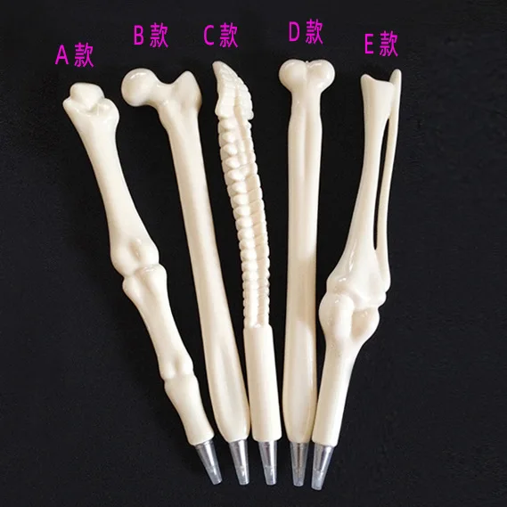 Imagem -03 - Bone Shape Ballpoint Canetas Realístico Engraçado Azul Preto Papelaria Exótica Material Escolar Acessórios Back to School 25 Pcs