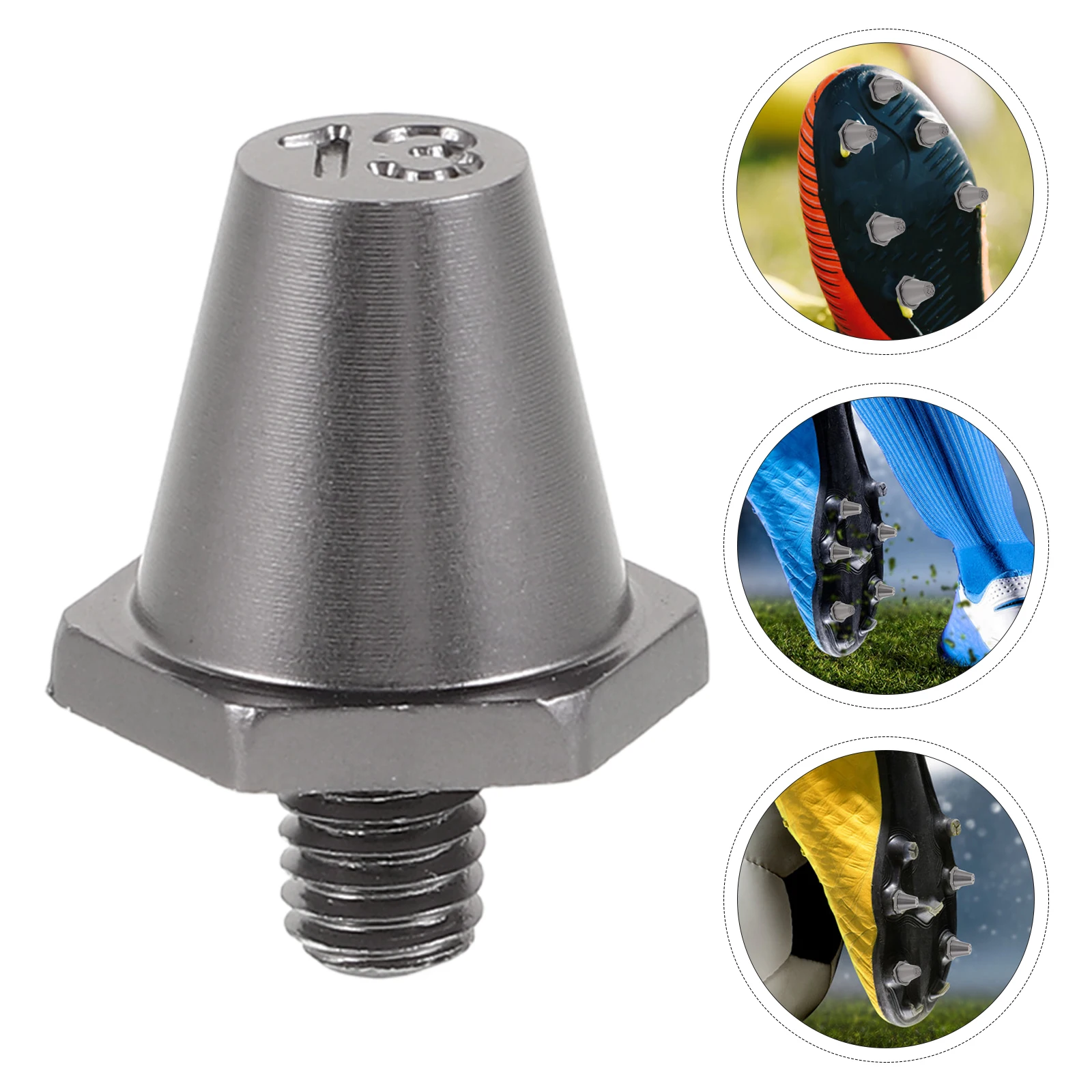 

10pcs Football Cleats Spikes Metal Shoes Nails for Sports Track Running Sole Studs Lightweight Stability Black