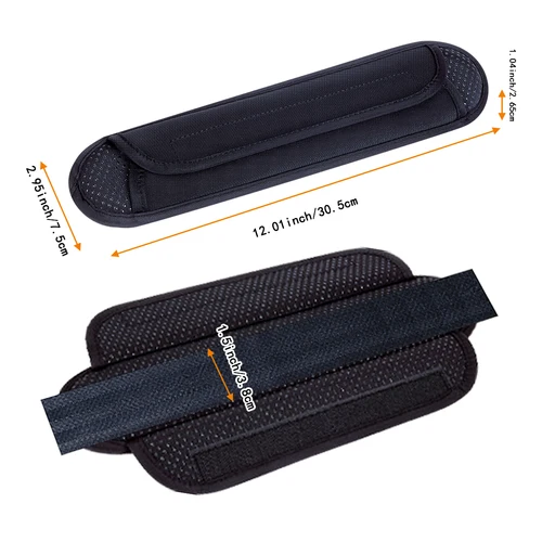 Imagen 2 del producto Paquete de 2 hombreras universales antideslizantes, almohadillas gruesas para correa de mochila para bolsos de hombro, correas de guitarra, bolsas para computadora, etc., Remova