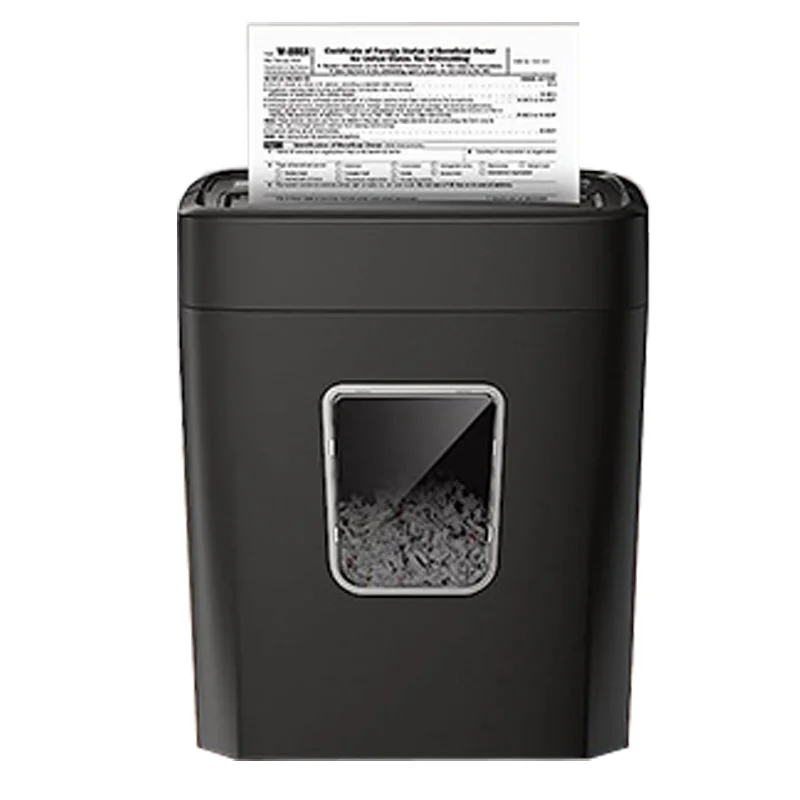 Paper Basket Paper Shredder Machine, adequado para Staples, adequado para Home Office, 8 folhas, 14.5L, 40 min