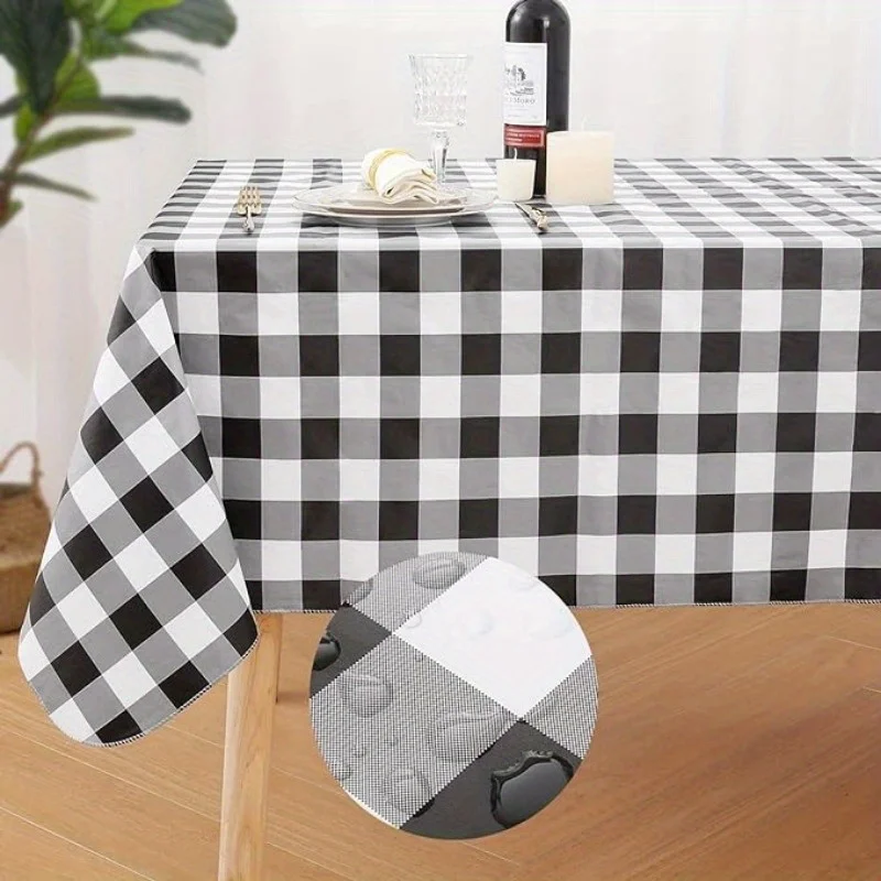 4pcs Disposable Tablecloth Waterproof Oil-Proof Table Cover Wedding Party Table Cloth Picnic Mats for Family Hotel Travel