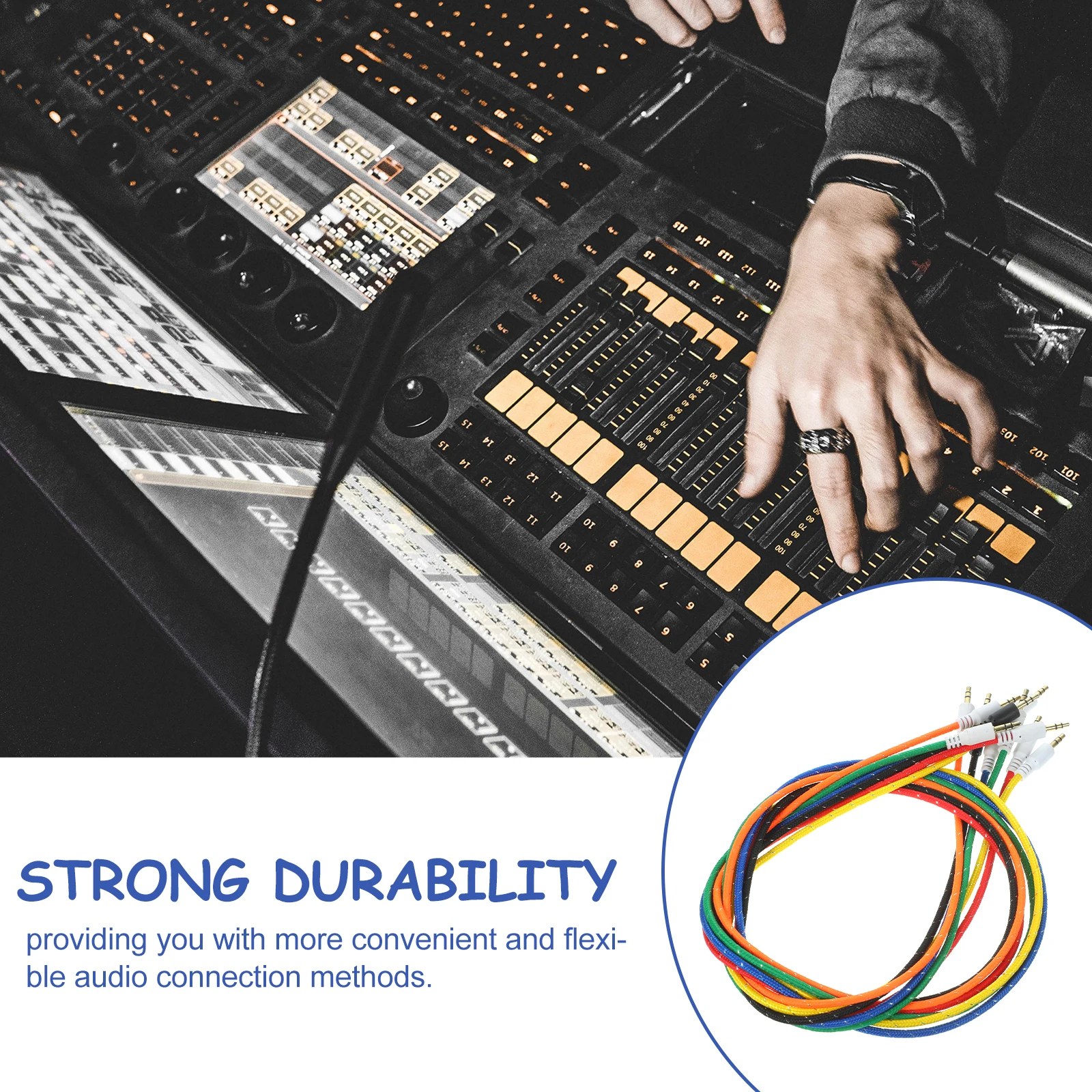 

5pcs 3.5mm Cable to AUX Car Stereo Output Speaker Wire Durable Audio Male To Male Audio Cable Line for Devices
