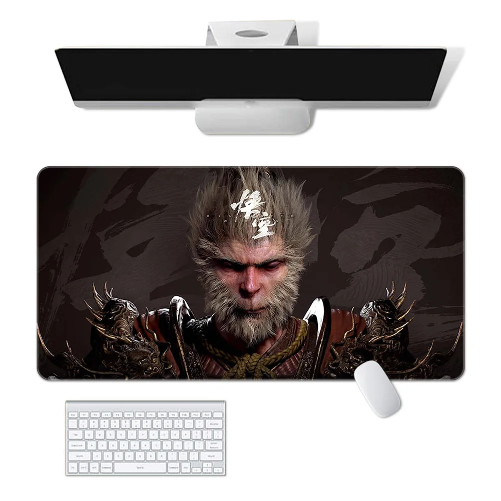 For Black Myth WuKong Big Mice Mat Non-Slip Rubber Base Large Computer Laptop Gamer Pad Keyboard Mouse Pad PC Gaming Accessories