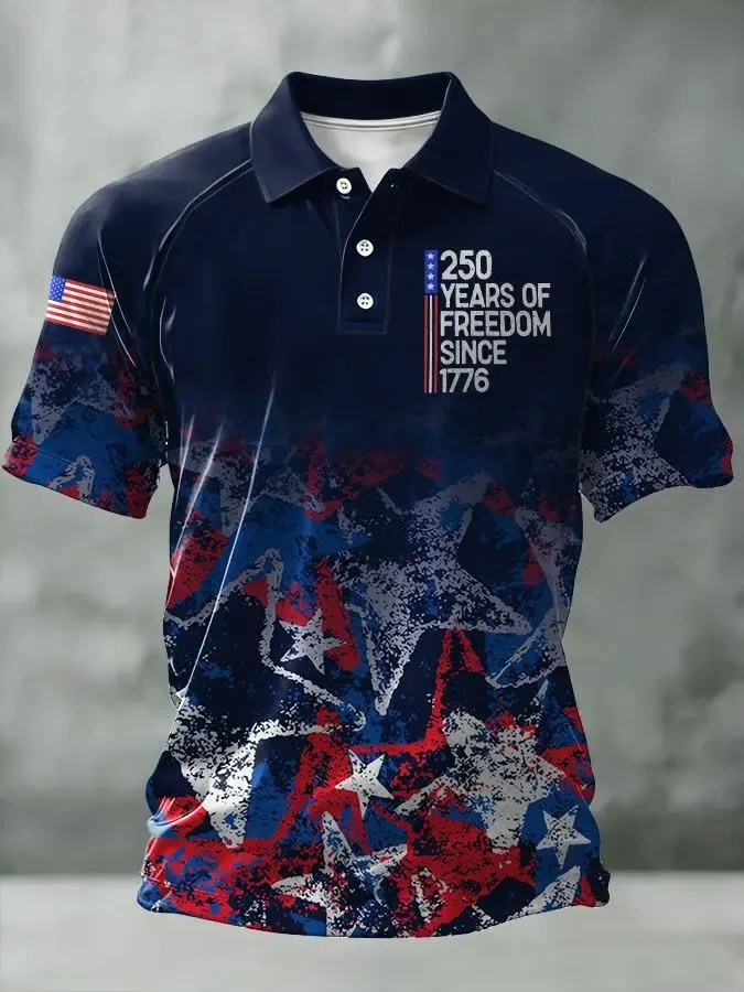America 250th Anniversary Polo Shirt USA Flag 1776–2026 Patriotic Shirt American Independence Day Apparel Fourth Of July