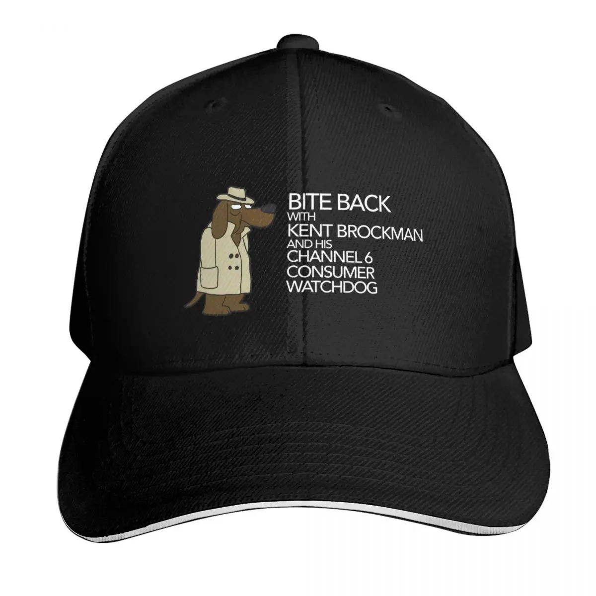 Gorra de béisbol Bite Back con diseño de Kent Brockman, gorra de estilo urbano para hombre, gorra de lujo para fiesta, sombreros para el sol para mujer y hombre